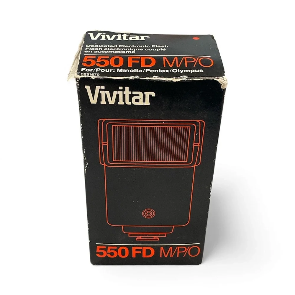 Vivitar Auto Thyristor 550FD M/P/O Dedicated Electronic Flash Camera Photography